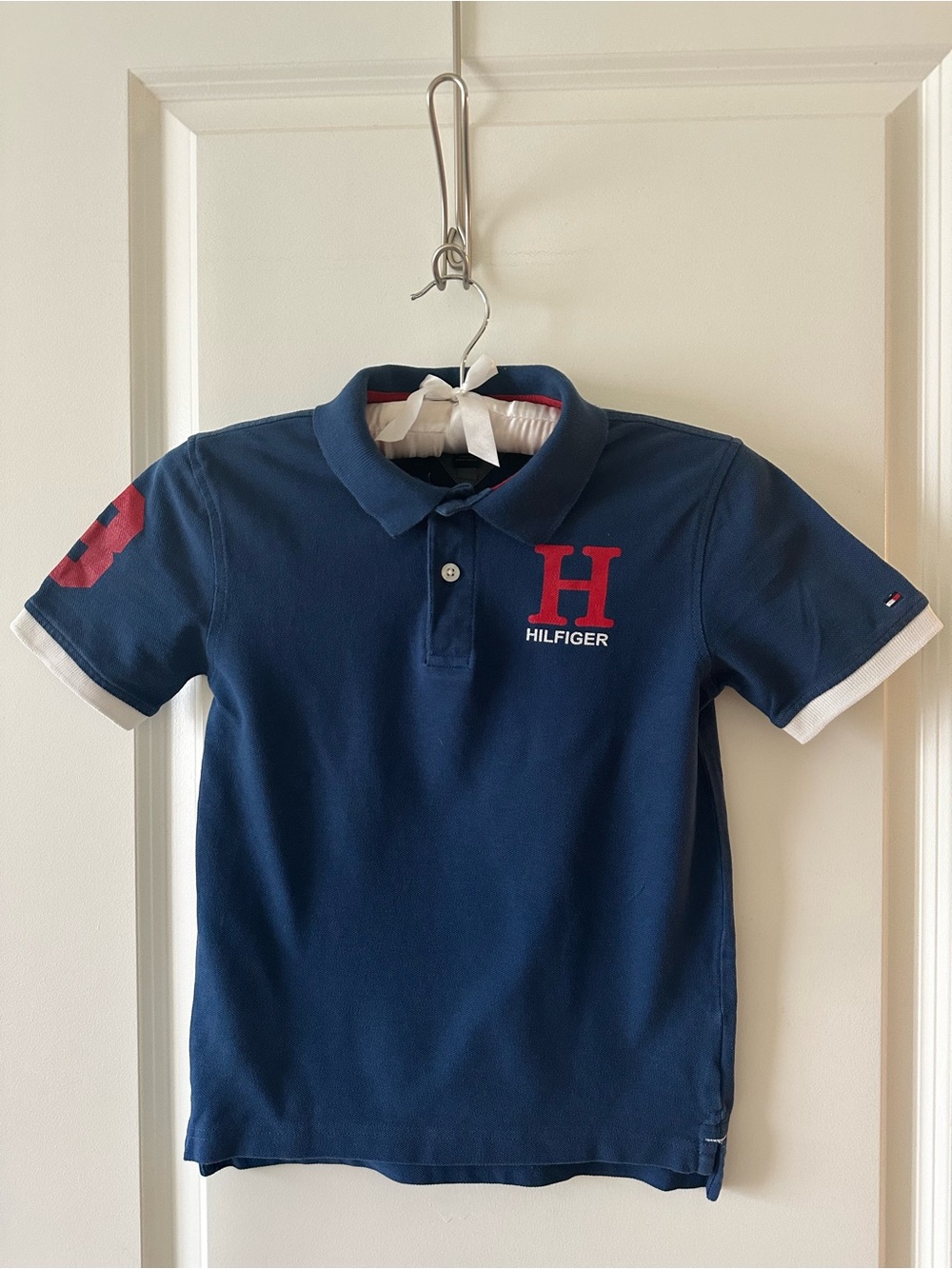 Kids Boys Tommy Hilfiger Polo T Shirt Size Small 8-10
